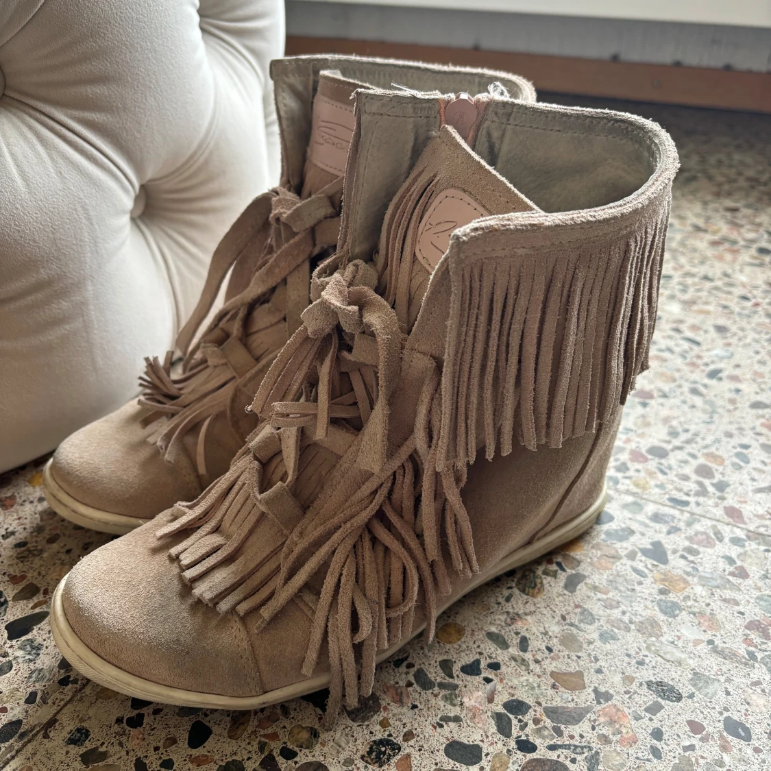 Skor med fransar - 90