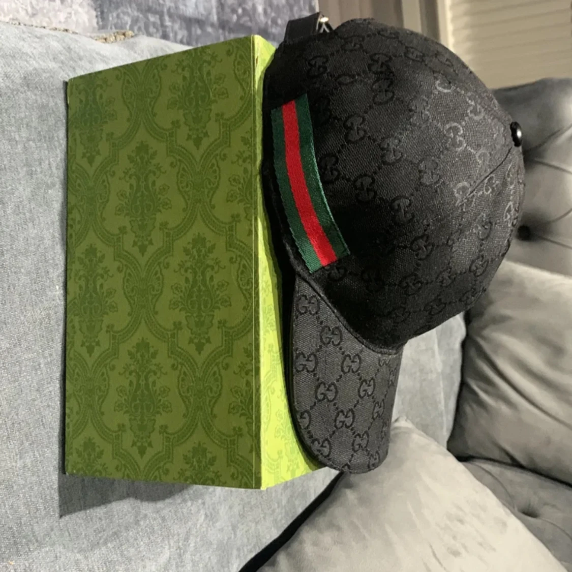 Gucci canvas black keps  - 91