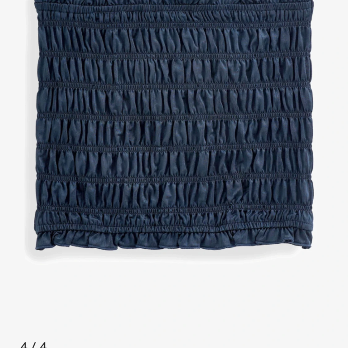 Marinblå bandeau-topp