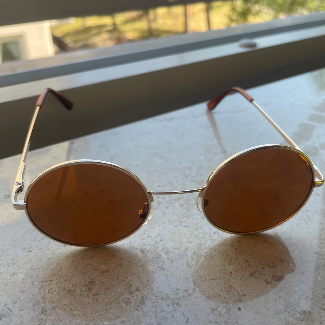 retro glasögon bruna - 90