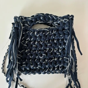 Marinblå väska  - Handgjord🤍