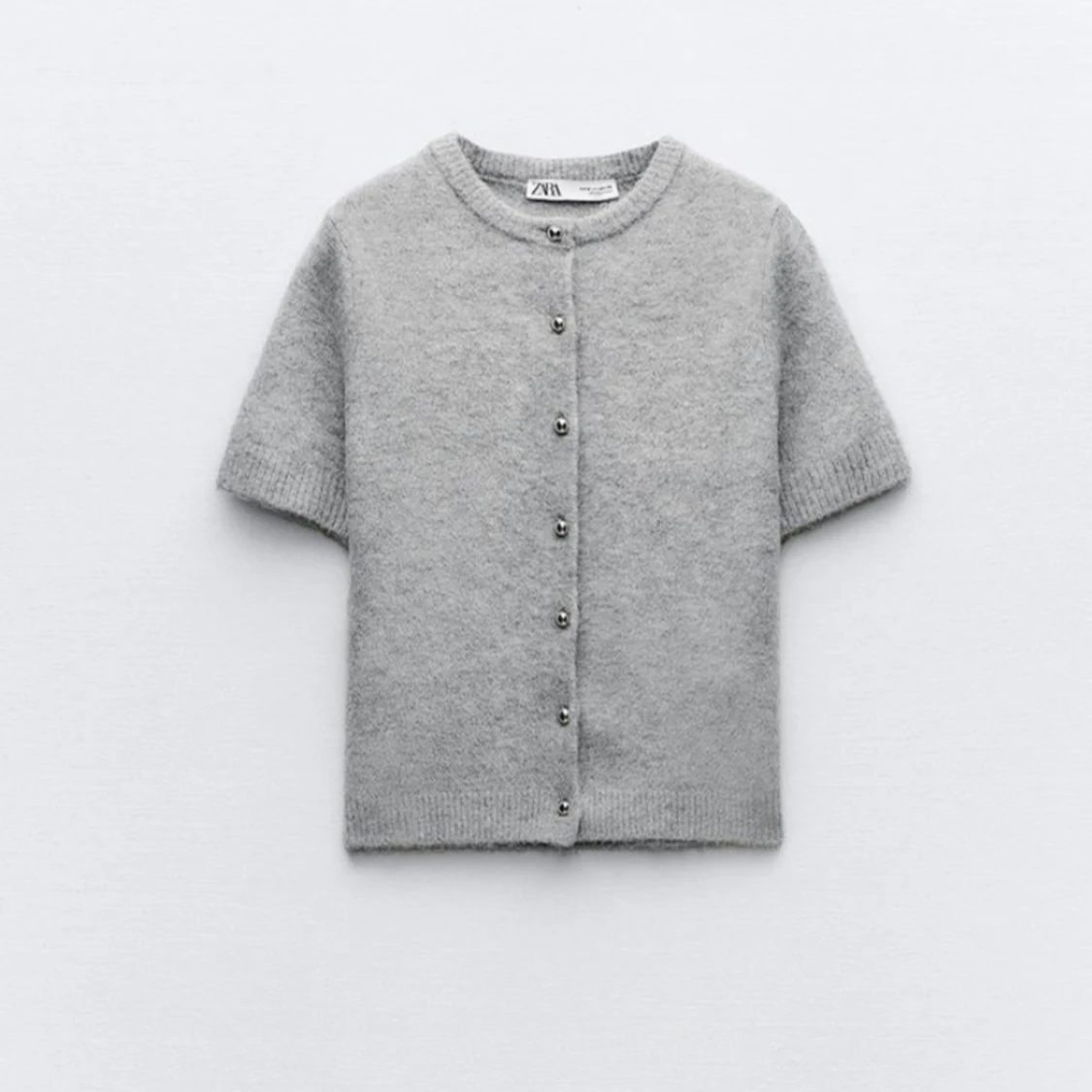 Zara stickad t-shirtđ„°â€ïž