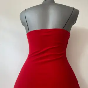 Röd vintage mini klänning