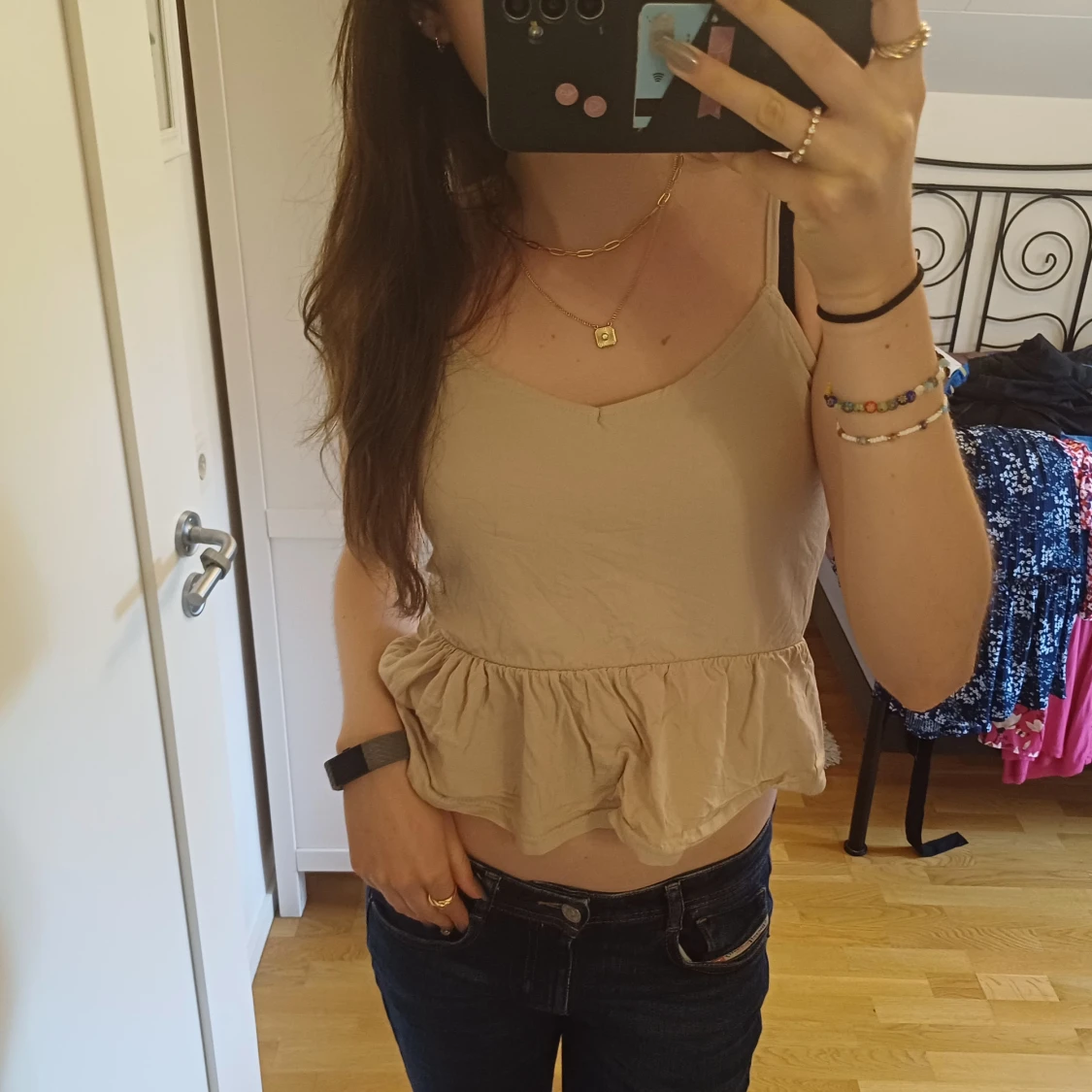 Gullig beige top - 90