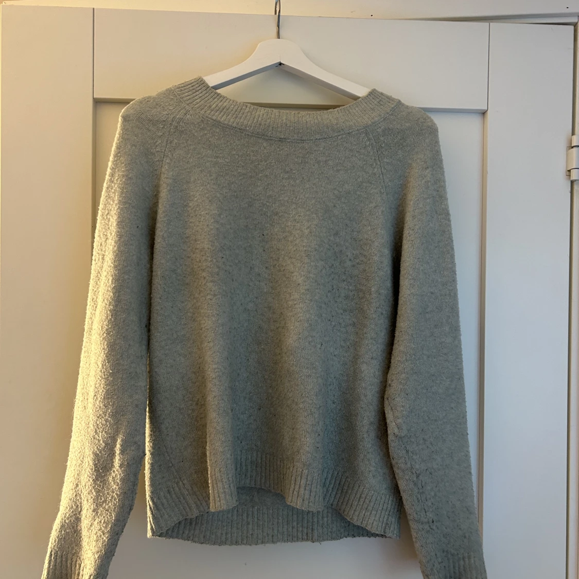 Grön stickad tröja 