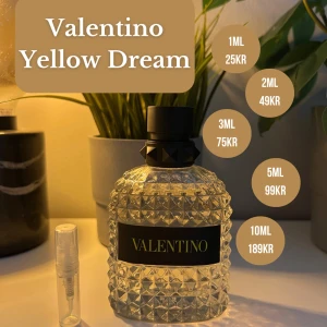 Valentino Born in Roma Yellow Dream - Finns i 1, 2, 3, 5 och 10ml. Kontakta oss gärna innan du köper. Framförallt om du vill köpa flera samples/dekanter så fixar vi en bundle! Priser finns i bilden✅