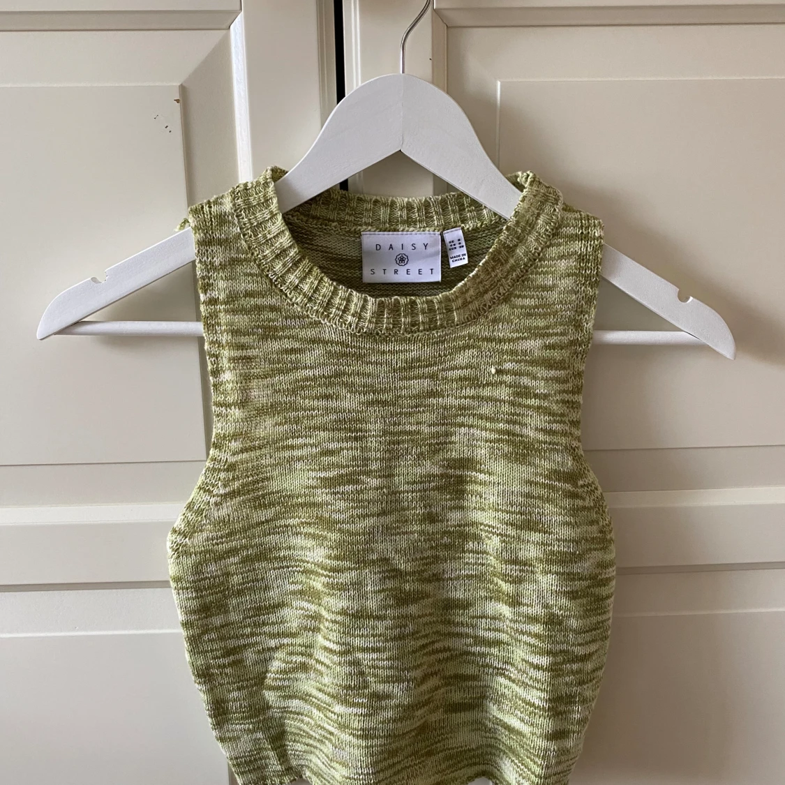 Söt grön stickad topp