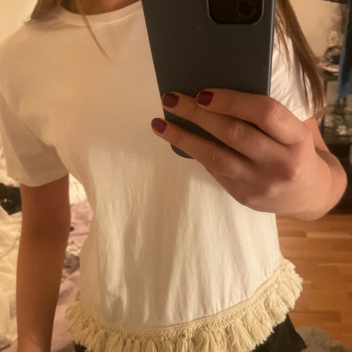 Söt t-shirt med fransar! 