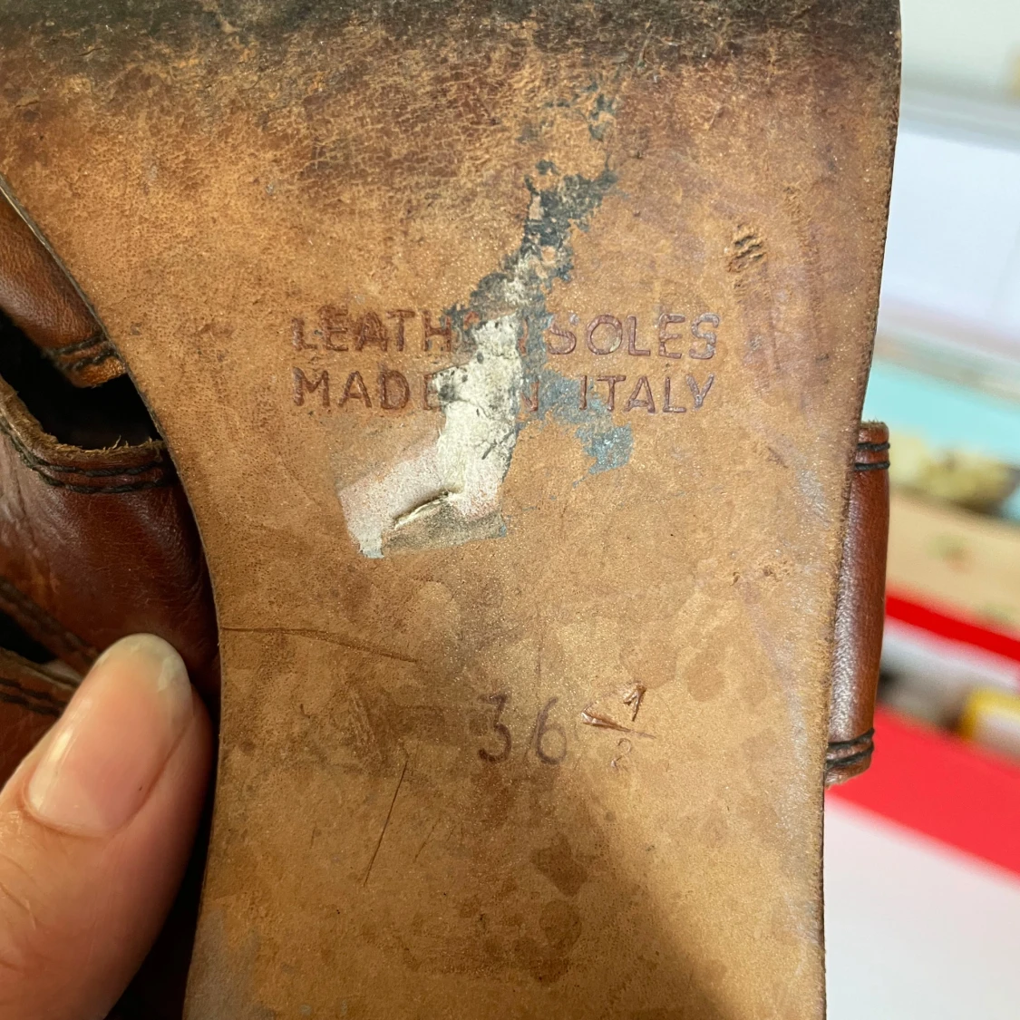 Retro träsandaler - 93