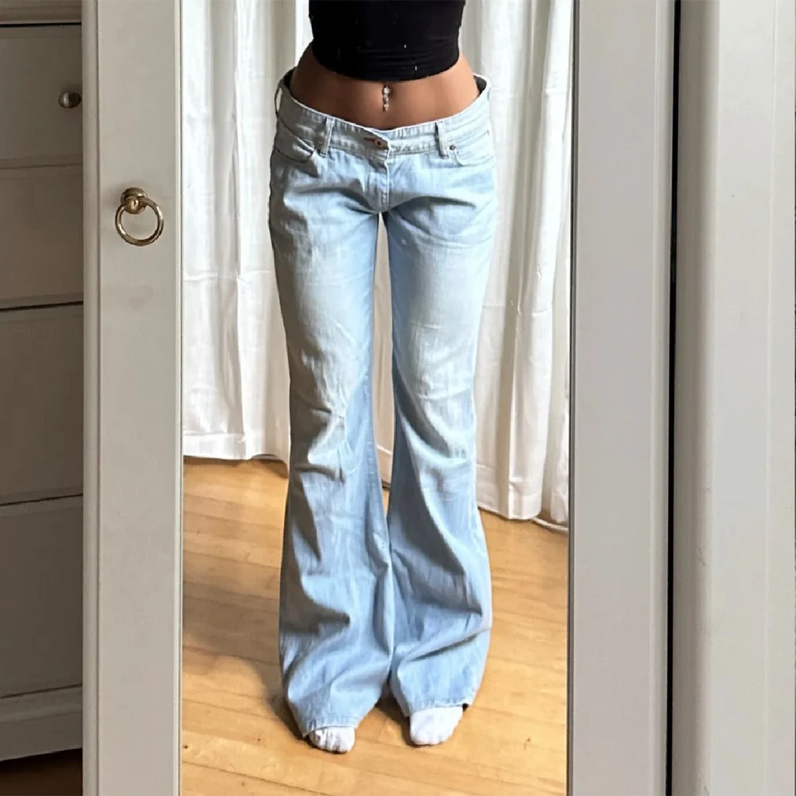 Lågmidjade levis bootcut jeans - 90