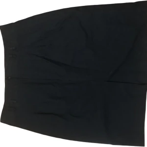 Svart kjol - Svart kjol från H&M i storlek 40 men den har krympt lite i tvätten så skulle säga att den är i storlek 38. Tvättas innan den skickas :) har inte använts mycket så inga fläckar eller skador.