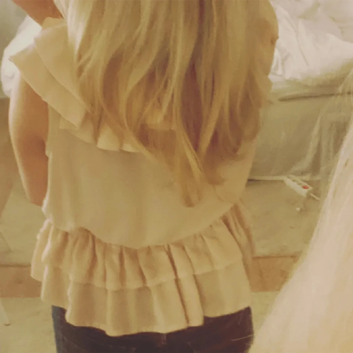 Trendig volangtopp - 91