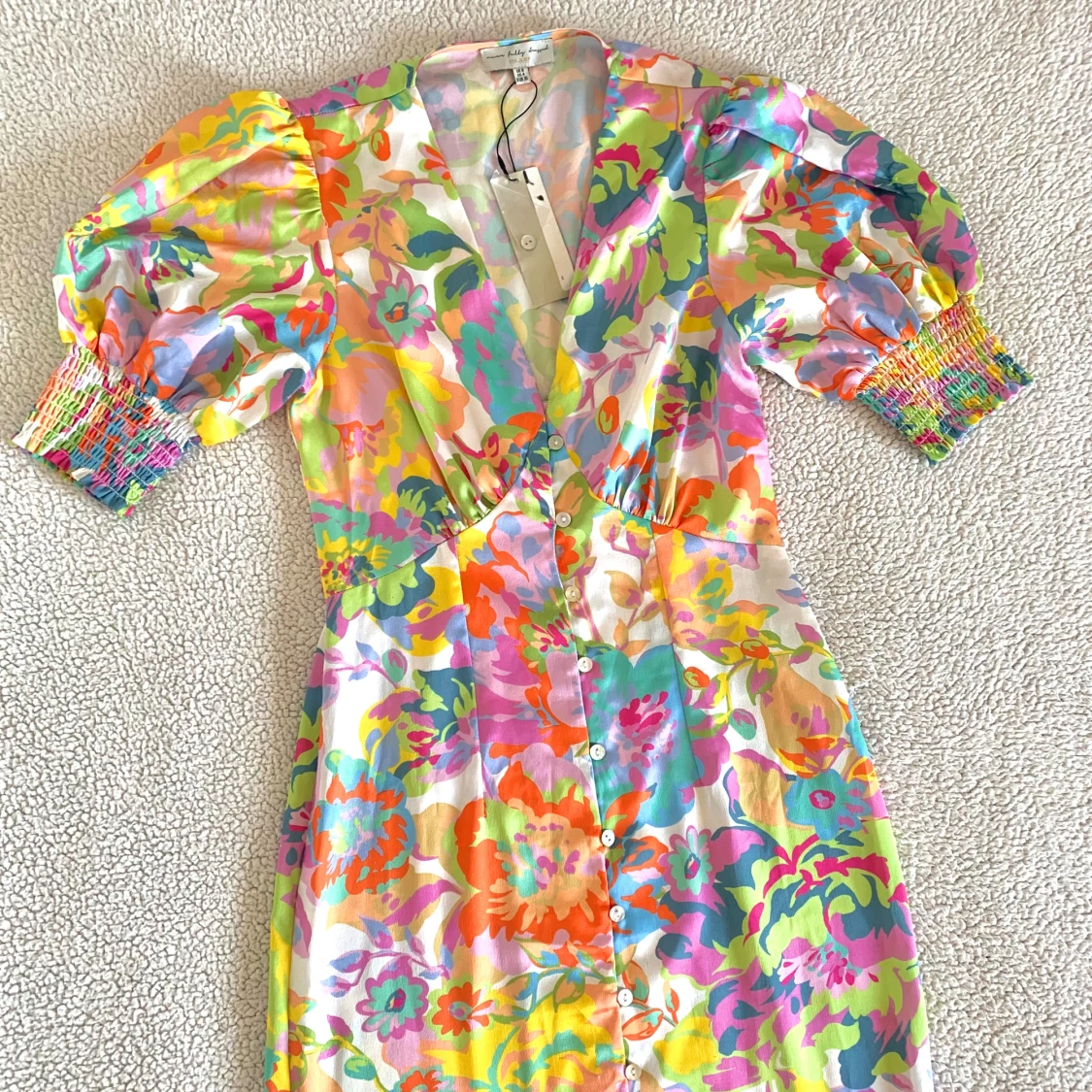 Never Fully Dressed multifärgad mönstrad långklänning