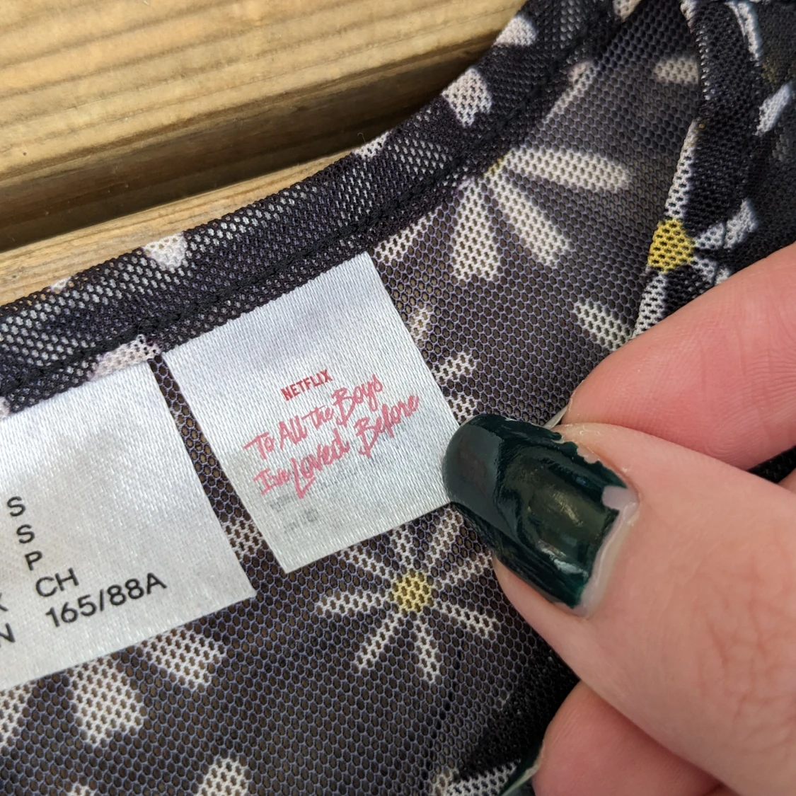 Blommig mesh topp - 91