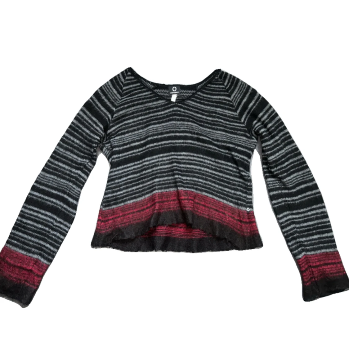 randig stickad tröja