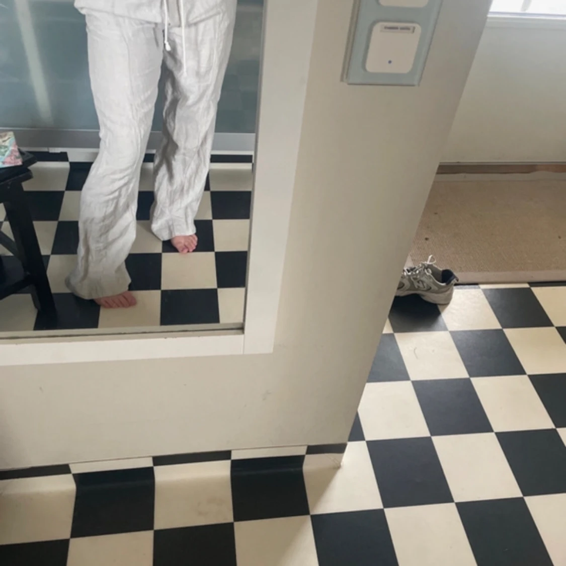 Zara linnebyxor lågmidjade 