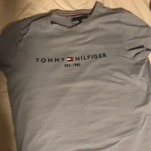 Blå Tommy hilfiger ljus blå  - Tröjan är använd fåtal gånger