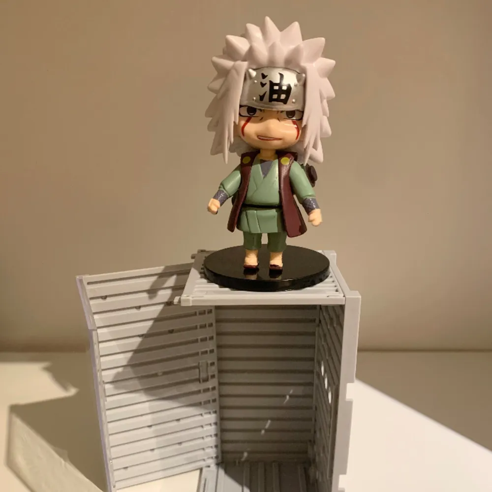 Jiraya action figure.displayboxen ingår.färg alternativ för displayboxen är svart och grå.skriv gärna privat om fler bilder önskas eller om det är något du undrar. Accessoarer.