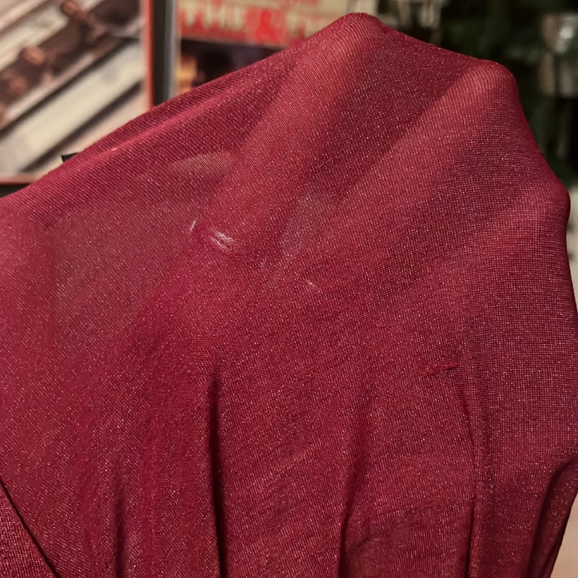 Röd långärmad tröja - 91