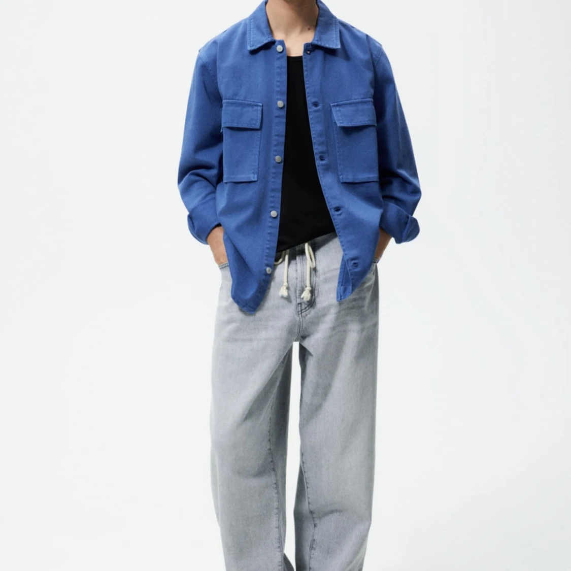 Blekt overshirt  - 90