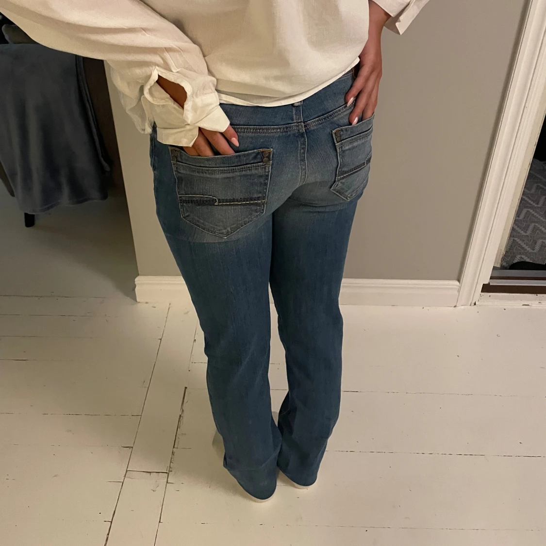Lågmidjade jeans