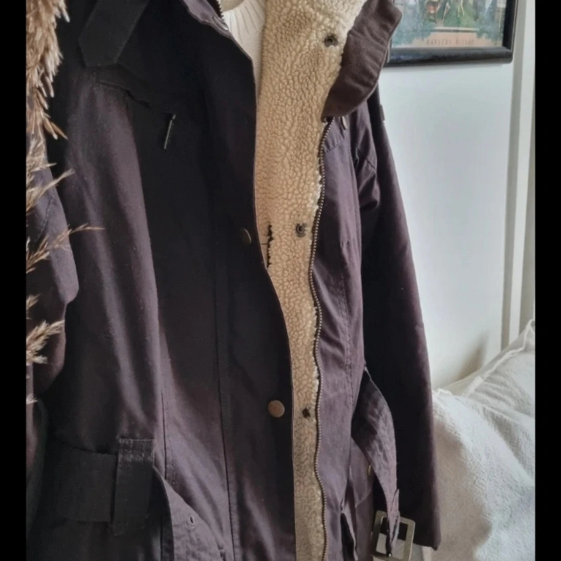 Barbour vinterjacka med teddymaterial - 90