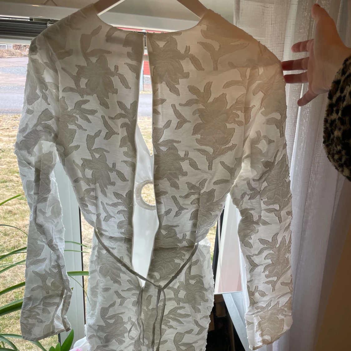 Vit klänning/studentklänning  - 90