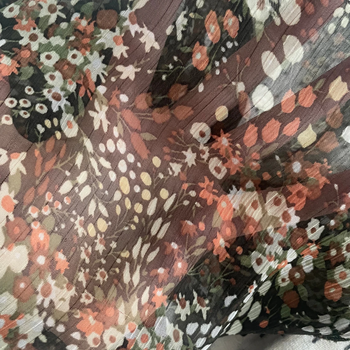 Blommig mesh blus - 91