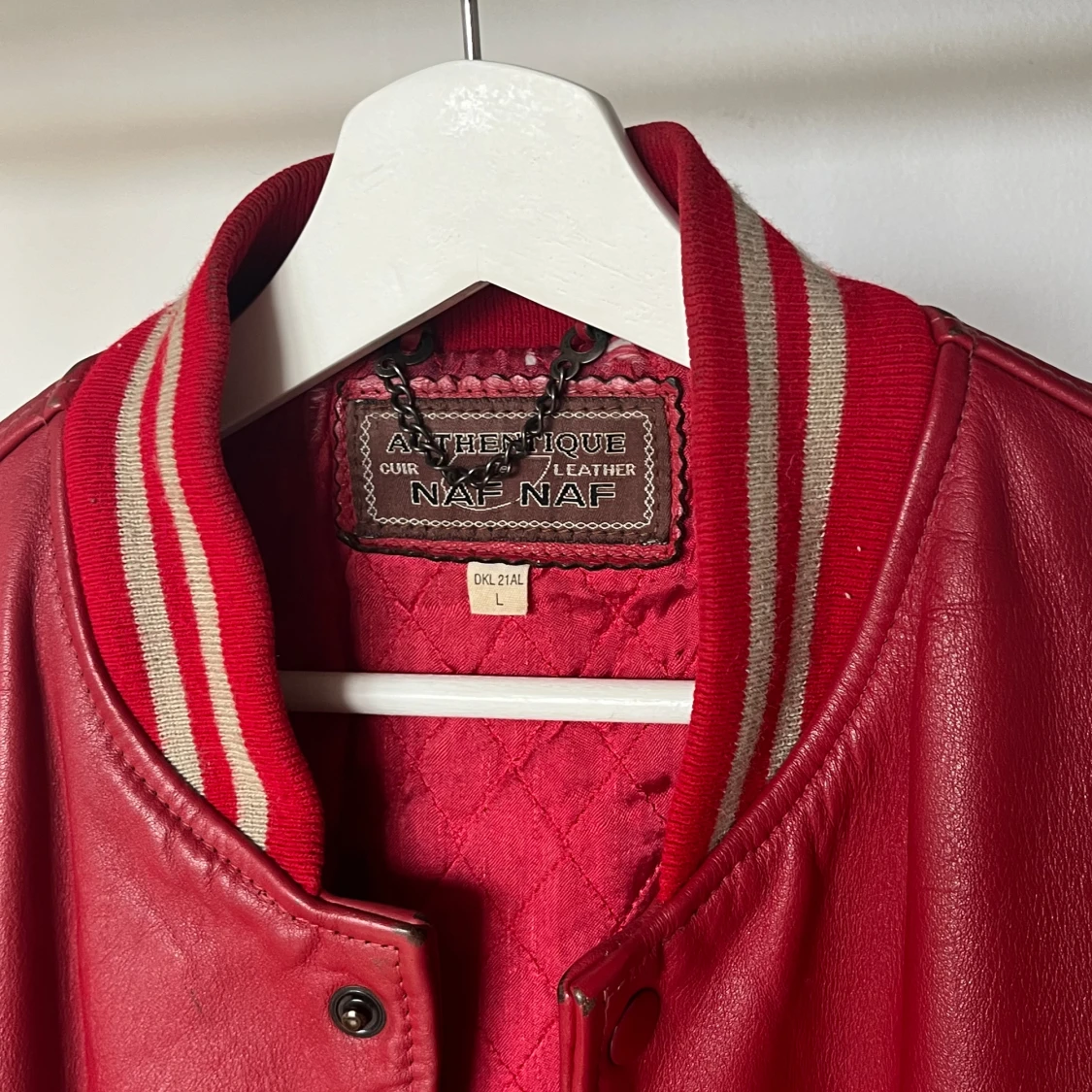 Röd Läderjacka - 93