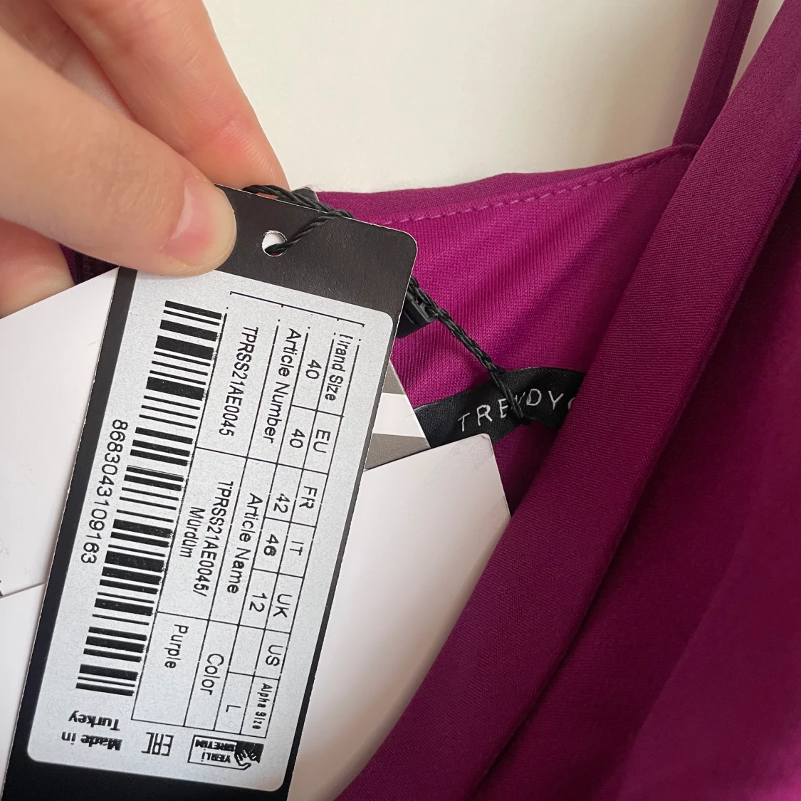 Ny Plommonlila maxiklänning  - 90