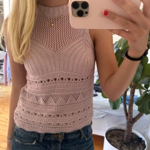 Stickad sommar topp - Jätte fin rosa topp 