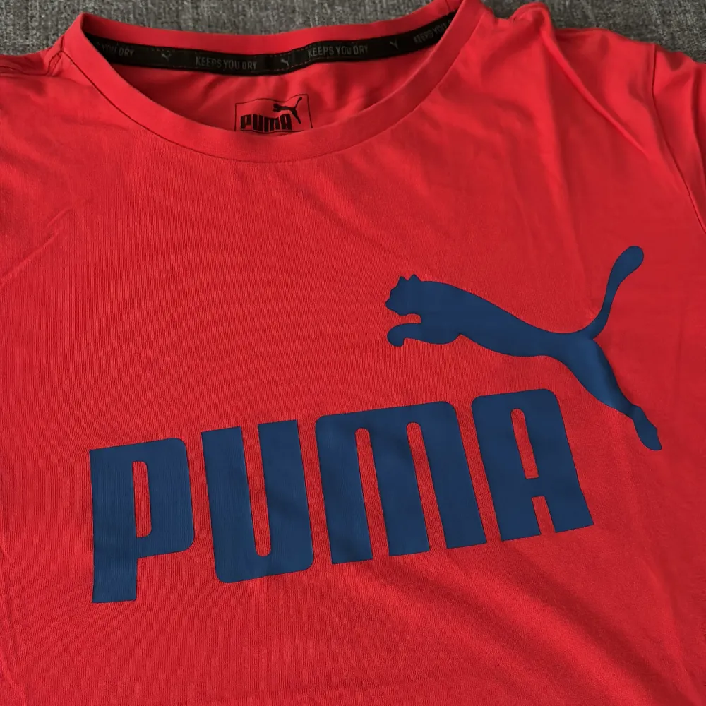 Puma t-shirt i storlek 164 vilket motsvarar storlek S i vuxenstorlek. Fint skick. . T-shirts.
