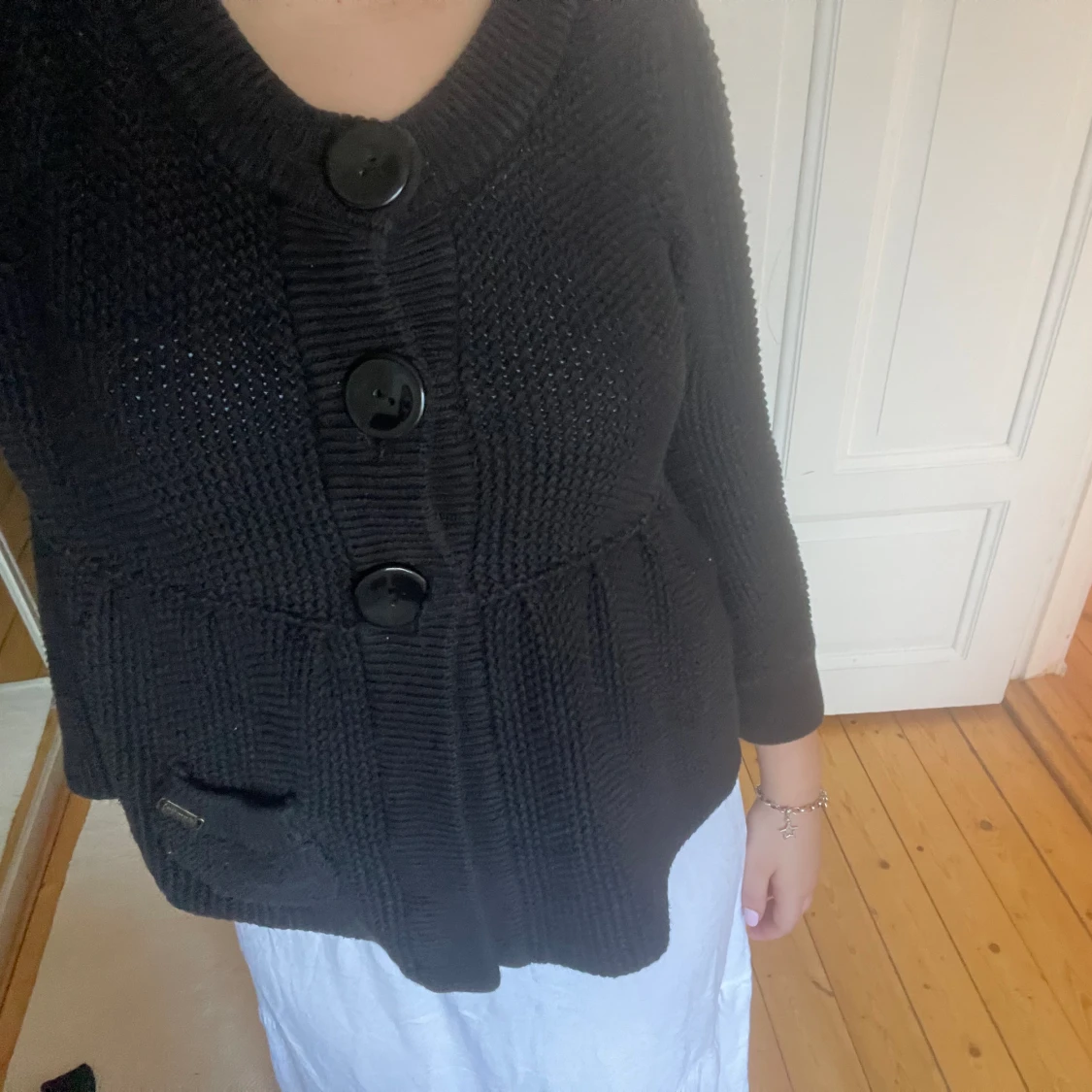 Trekvartsärmad kofta - 92