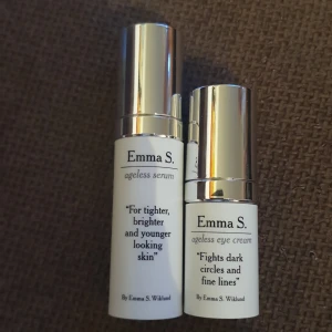 Emma S. Serum+Eyecream - Serum 30ml och ögonkräm 15ml från Emma S. Wiklund  Självfallet oanvända Nypris ca 600kr för  båda Mitt pris 300kr för båda
