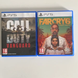 Farcry6 och Call of duty vanguard till ps 5 - Priset inte riktigt bestämt. Men en av dem för ca : 150 och båda för 250 kr