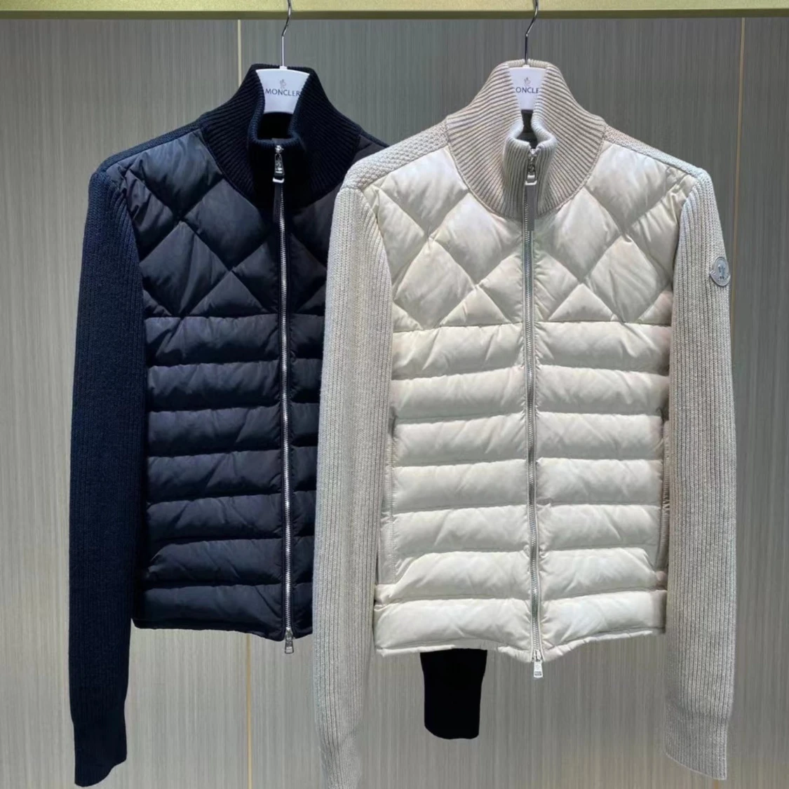 Moncler cardigan med dragkedja framtill - 91