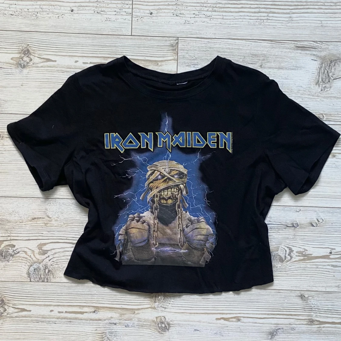 Croppad Iron Maiden t-shirt