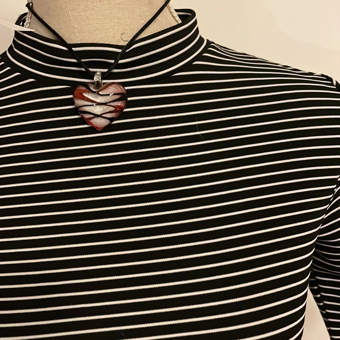 Randig halterneck t shirt  - 90