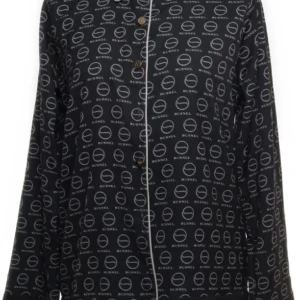 BUSNEL BLUS/JACKA  - Säljer en enormt fin blus  Svart/vit Som ny Viskos/ bommul 