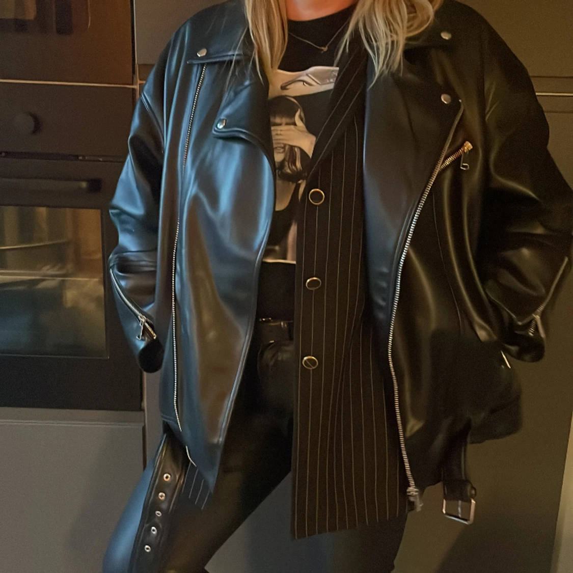 Oversized MC-jacka NAKD - 90