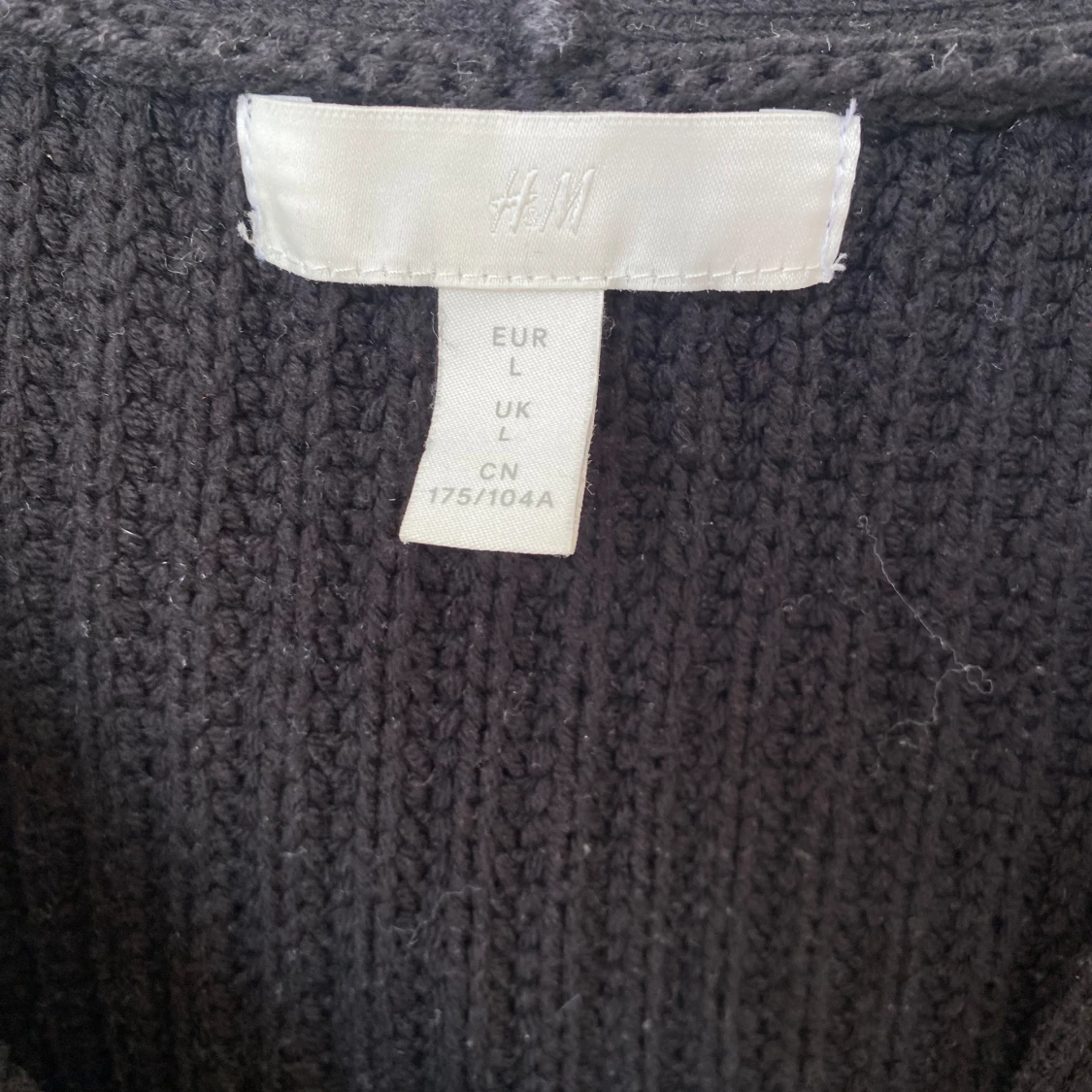 Svart kofta från Hm stl L - 90