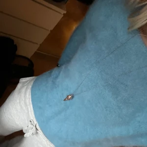 Stickad tröja  - Jättemysig stickad tröja, kommer inte till användning🩵angora tröja, pris kan ändras🌸står 38 men är liten i storleken 