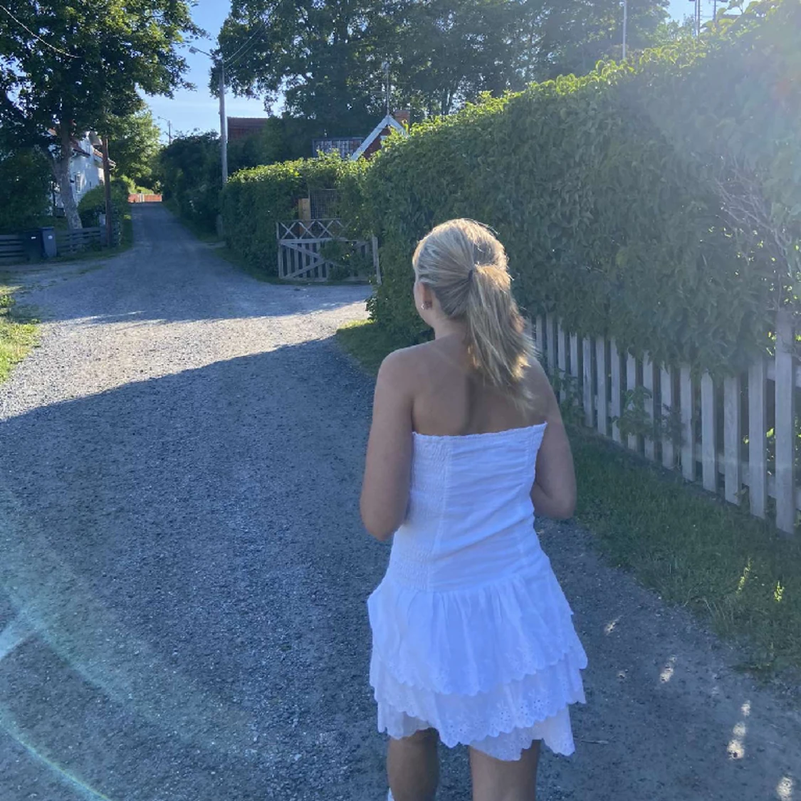 Super fin vit klänning - 90