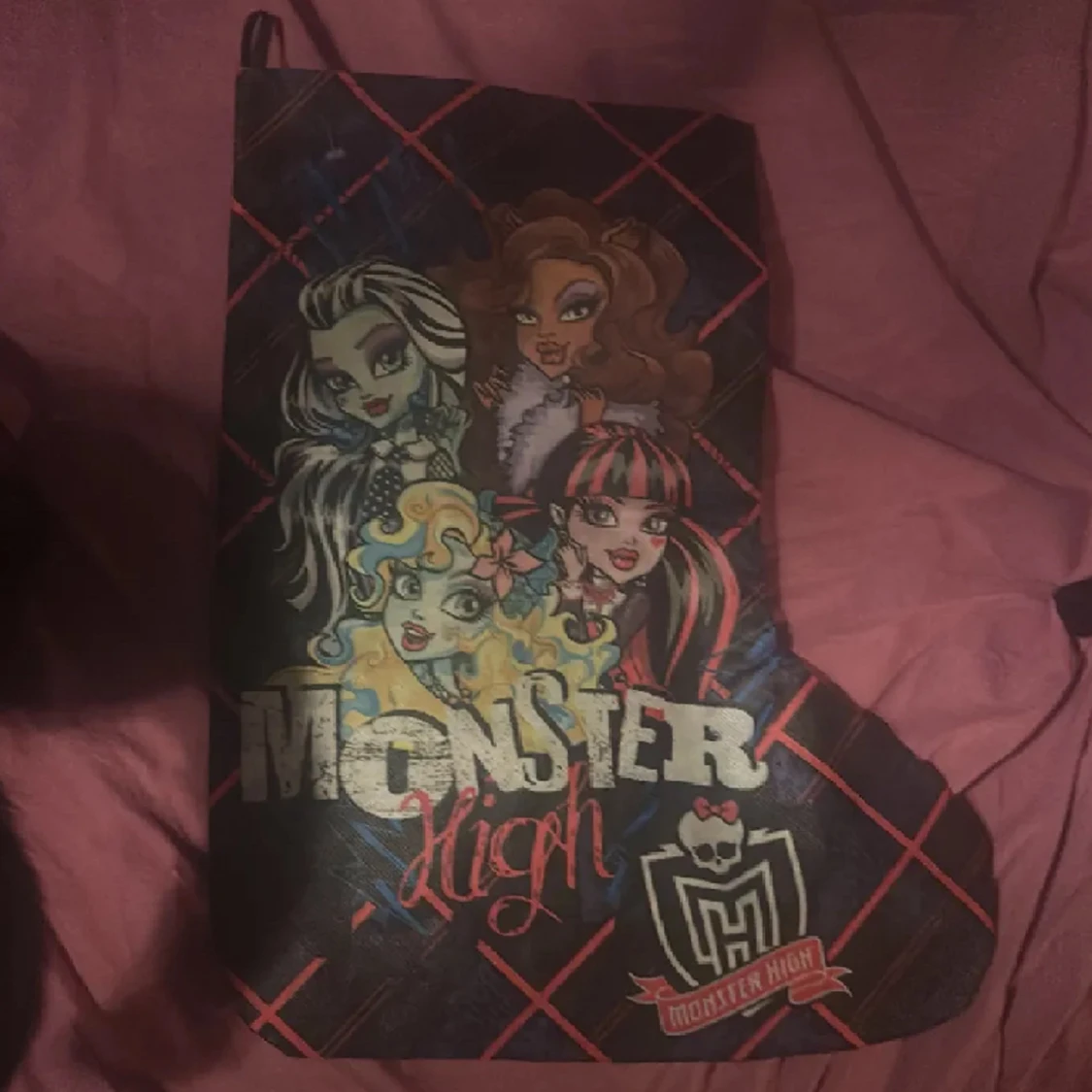 monster high julstrumpa
