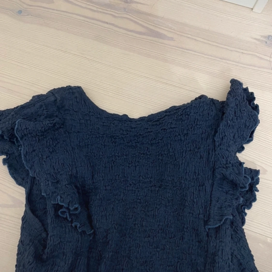 Marinblå top - 90