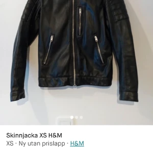 Bikerjacka H&M XS - Oanvänt skick 