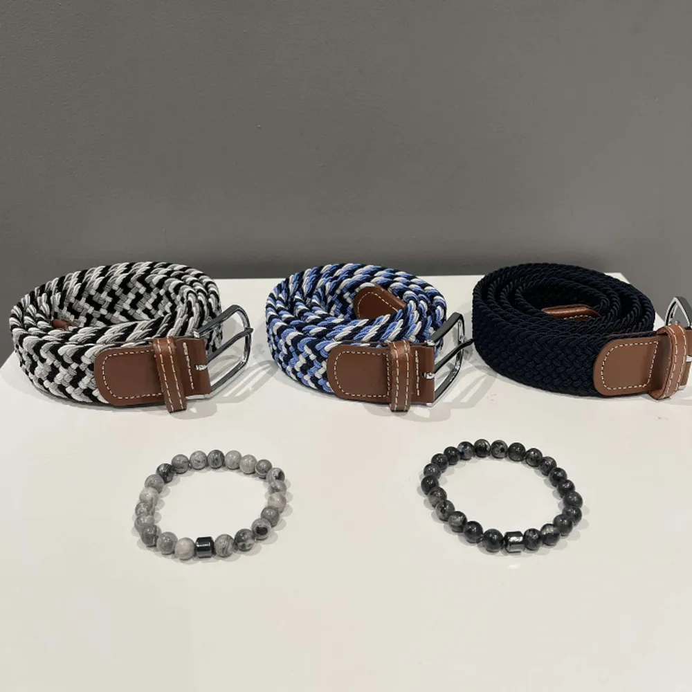 Prisvärd deal! Valfritt bälte tillsammans med valfritt armband Endast 199kr! Allting är oanvänt. Accessoarer.