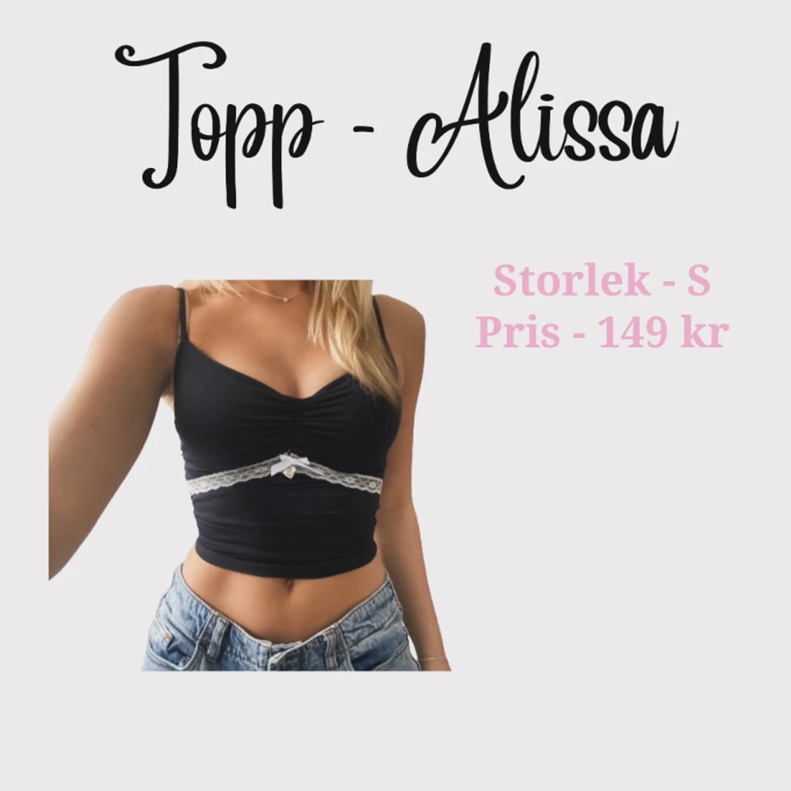 topp med fina detaljer