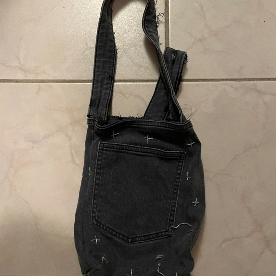 Handväska egensydd jeans  - 90