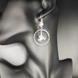 Handgjorda örhängen  - Min mamma tillverkar och designar egna smycken. Ca 4 cm långa.